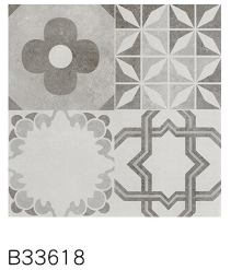 卫生间厨房阳台 北欧田园小花砖 300X300仿古哑光防滑瓷砖 花园地砖