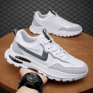 Men&#039;s Shoes Summer Mesh Breathable Versatile Casual Running Sports Men&#039;s Heightened Little White Dad Fashion Shoes Anti slip Travel