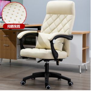 Computer chair, household reclining swivel chair, leather art chair, lifting boss chair, office chair