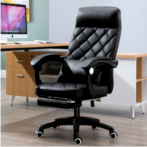 Computer chair, household reclining swivel chair, leather art chair, lifting boss chair, office chair