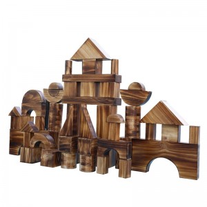 Kindergarten outdoor large building blocks carbide charcoal burning building blocks