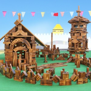 Kindergarten outdoor large building blocks carbide charcoal burning building blocks