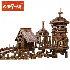 Kindergarten outdoor large building blocks carbide charcoal burning building blocks